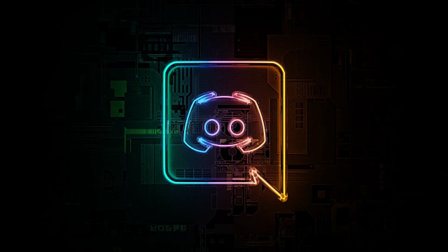 Neon face cyberpunk squares glowing free wallpaper - medium preview image
