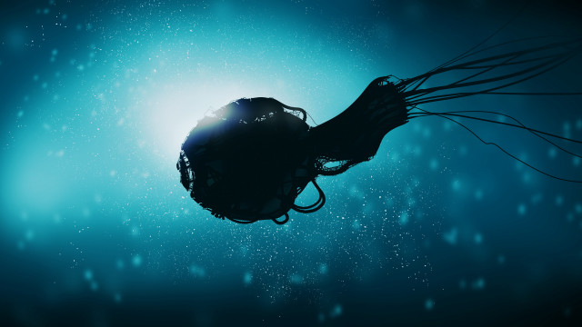 Jellyfish ocean tentacles ambient occlusion free wallpaper - medium preview image
