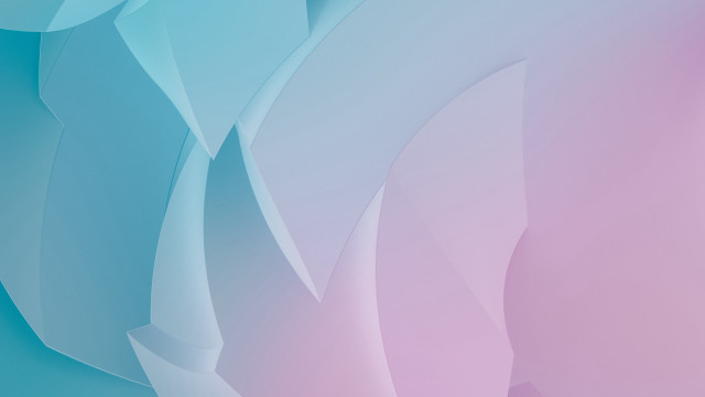 Blue pink abstract curved geometric free wallpaper - medium preview image