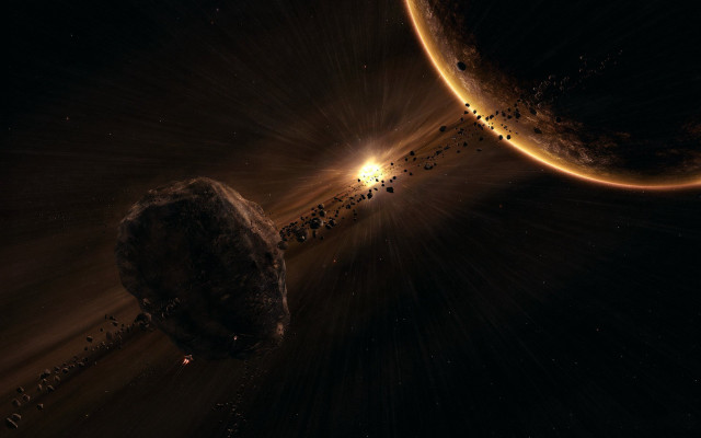 Space planet moon galaxy star free wallpaper - medium preview image