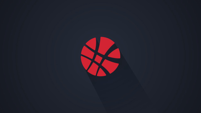 Basketball shadow dark background red free wallpaper - medium preview image