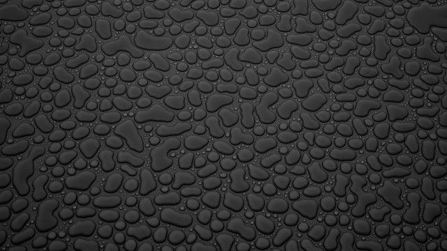 Black water drops photorealism fence free wallpaper - medium preview image