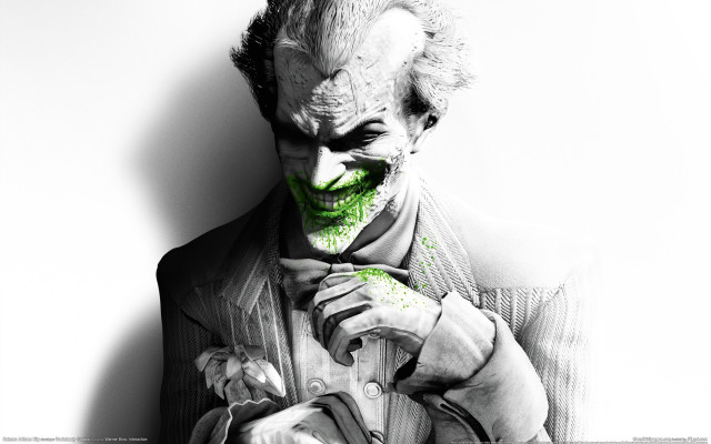 Creepy man green paint face free wallpaper - medium preview image