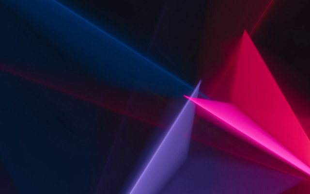 Colorful abstract triangle beeple volumetric free wallpaper - medium preview image