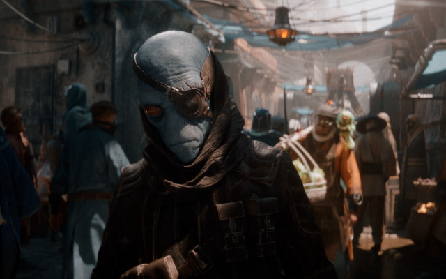 Masked man group street light free wallpaper - medium preview image