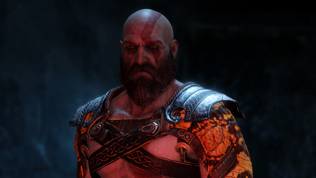 Bearded man leather armor dragon free wallpaper - medium preview image