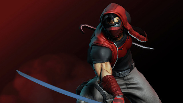 Red hoodie sword cobra male free wallpaper - medium preview image