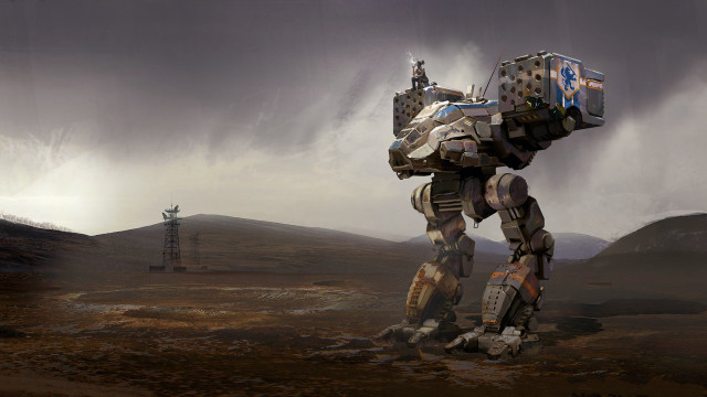 Robot box desert storm telephone free wallpaper - medium preview image
