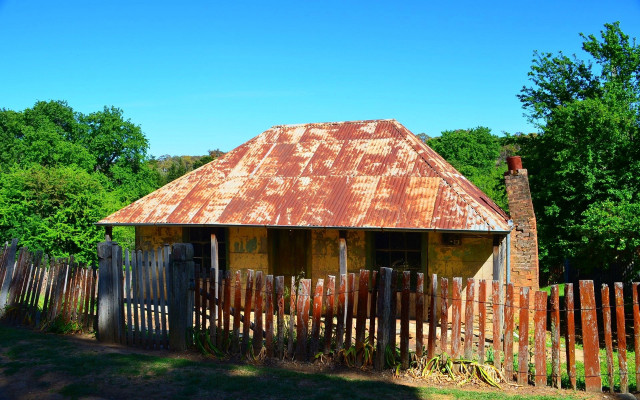 Rusted metal roof australian 1860s free wallpaper - medium preview image