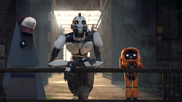 Robot warehouse antipodeans mecha scifi free wallpaper - medium preview image