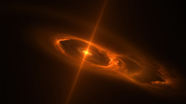 Bright sky fire explosion embers free wallpaper - medium preview image