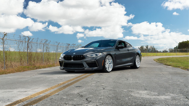 Gray car fence grass clouds free wallpaper - medium preview image