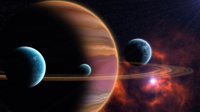 Space planet sky star bright free wallpaper - medium preview image