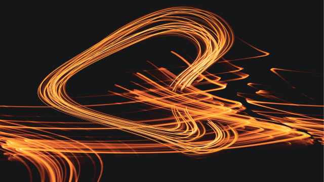 Blurry orange lights fire explosion free wallpaper - medium preview image