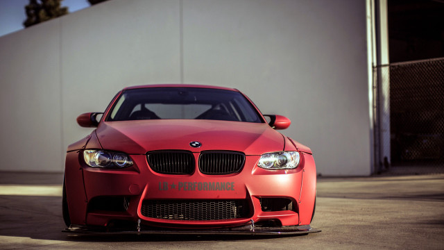 Red car white wall black #2 free wallpaper - medium preview image