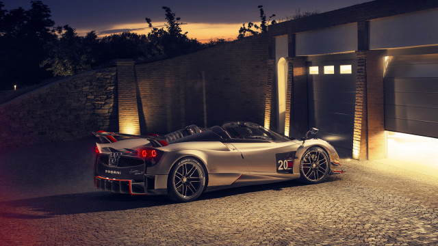 Silver sports car night roadside free wallpaper - medium preview image