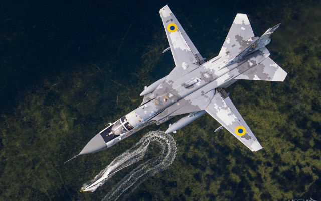 Fighter jet airbrush forest military free wallpaper - medium preview image