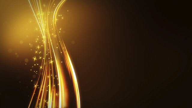 Gold background wavy stars black free wallpaper - medium preview image