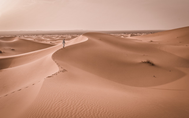 Desert dune sky sunset matte free wallpaper - medium preview image