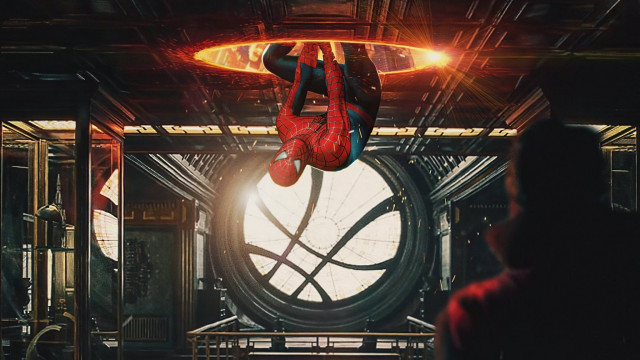Spiderman upside down giant clock free wallpaper - medium preview image
