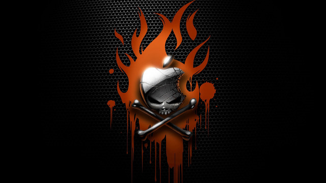Skull swords flames gothic 3d free wallpaper - medium preview image