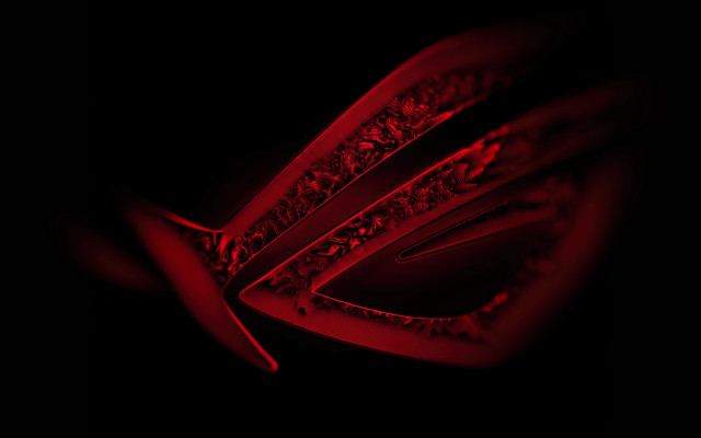 Red object black background raytraced free wallpaper - medium preview image