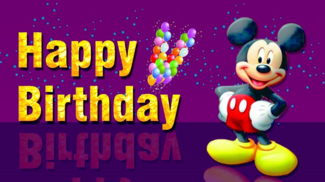 Mickey mouse birthday card balloons free wallpaper - medium preview image