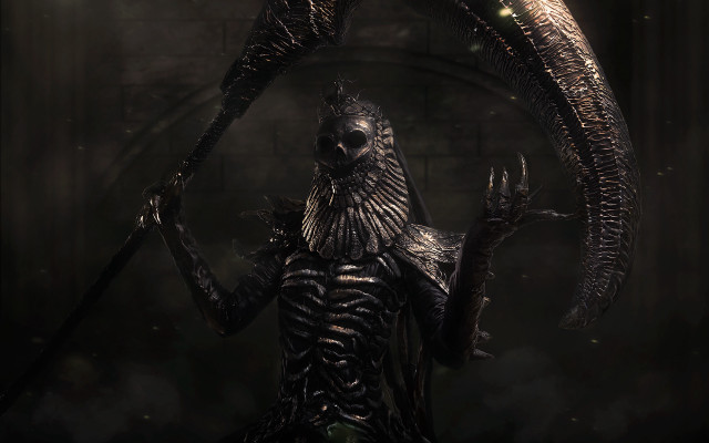 Demon sword portrait darkroom giant free wallpaper - medium preview image