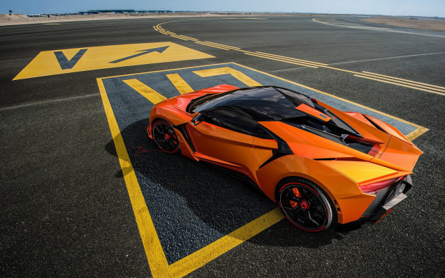 Car runway yellow arrow night free wallpaper - medium preview image