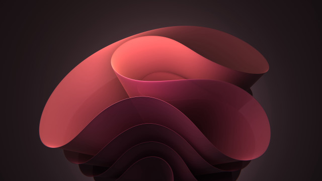 Red abstract object black background free wallpaper for desktop - medium preview image