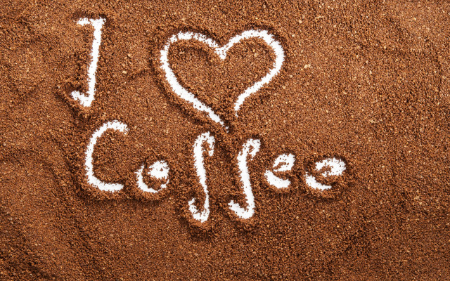 Heart coffee sand cave art free wallpaper - medium preview image