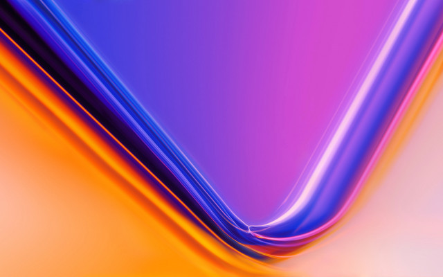 Futuristic smartphone colorful background curved free wallpaper - medium preview image