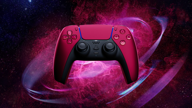 Red controller purple background star free wallpaper - medium preview image