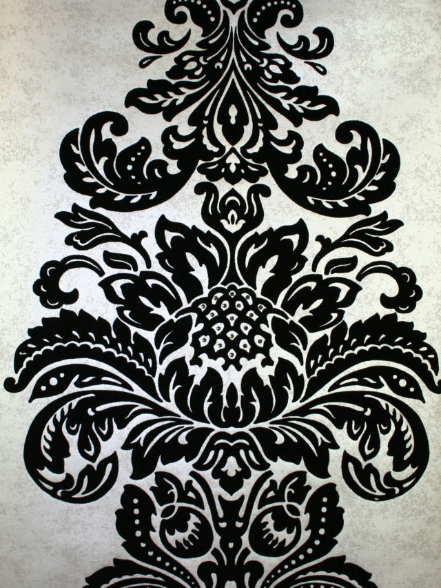 Black white wallpaper design side free wallpaper - medium preview image