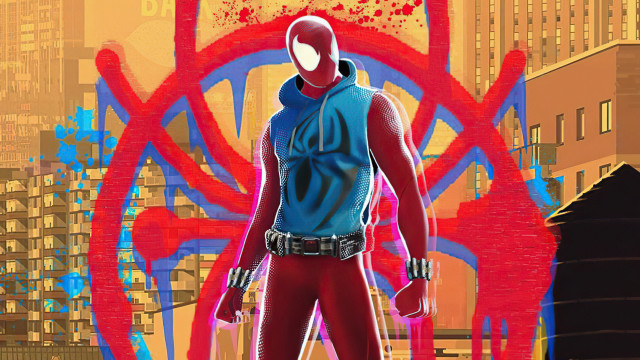 Man spider suit city background free wallpaper - medium preview image
