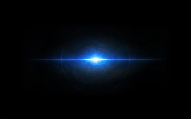 Bright blue light dark sky free wallpaper - medium preview image