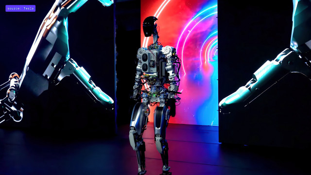 Robot neon hologram cybernetics mecha free wallpaper - medium preview image