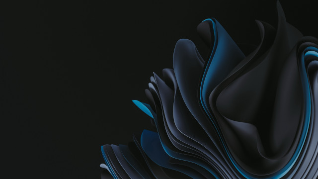 Black blue abstract curves ambient free wallpaper - medium preview image