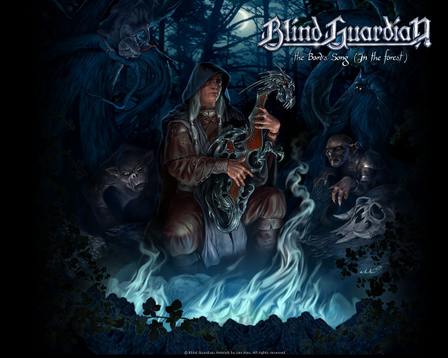 Man sitting forest snake demon free wallpaper - medium preview image
