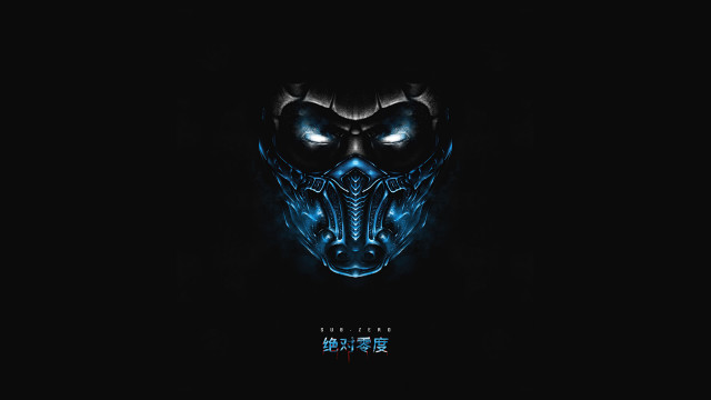 Demon face glowing eyes cyberpunk free wallpaper - medium preview image