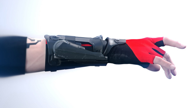 Red glove black glove cybernetics free wallpaper - medium preview image