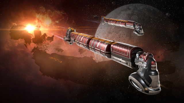 Space station rocket planet aurora free wallpaper - medium preview image