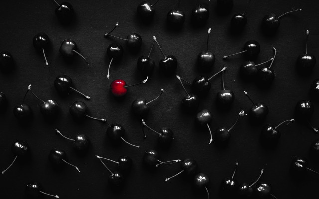 Pins red ball black surface free wallpaper - medium preview image