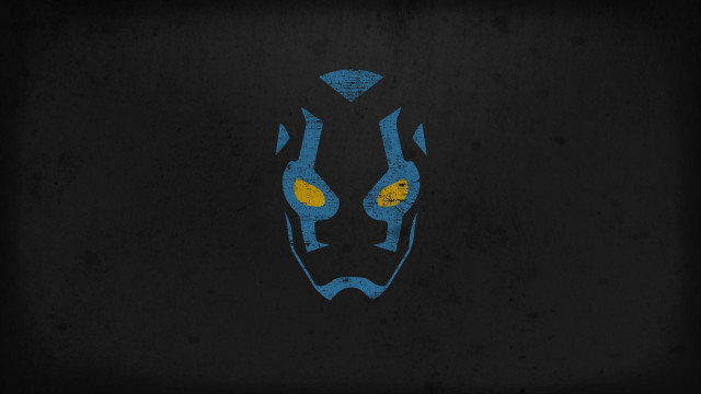 Blue yellow mask yellow eyes free wallpaper - medium preview image