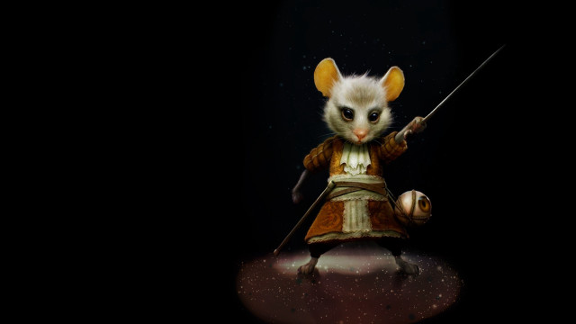 Mouse medieval sword shield aurora free wallpaper - medium preview image