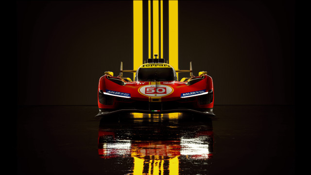Red race car yellow stripe free wallpaper - medium preview image