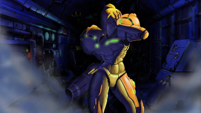 Robot sci fi glowing blonde free wallpaper - medium preview image