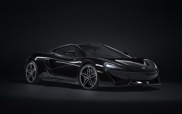 Black sports car spotlight hood free wallpaper - medium preview image
