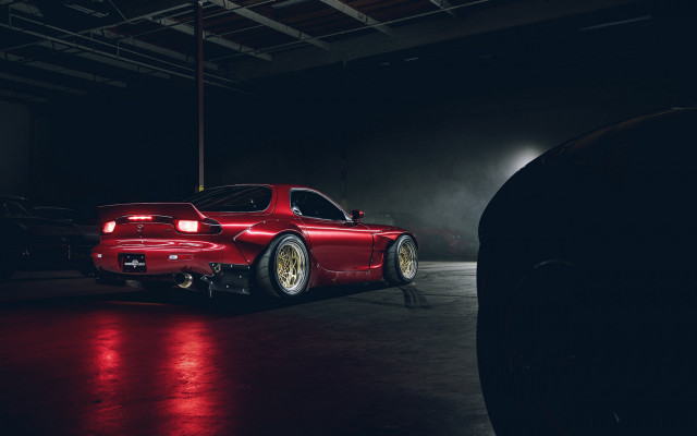 Red car garage puzzle edroth free wallpaper - medium preview image