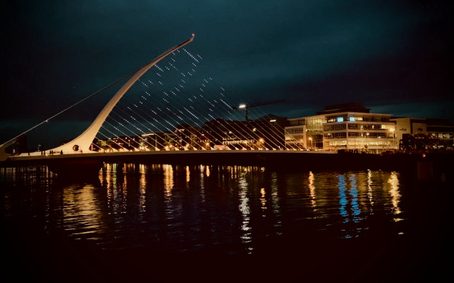 Bridge water building night city #2 free wallpaper - medium preview image